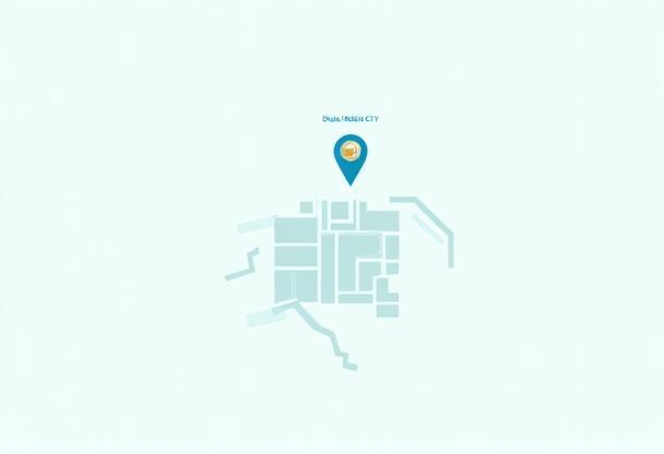 Map showing the location of Emirates Talent Hub in Dubai Media City